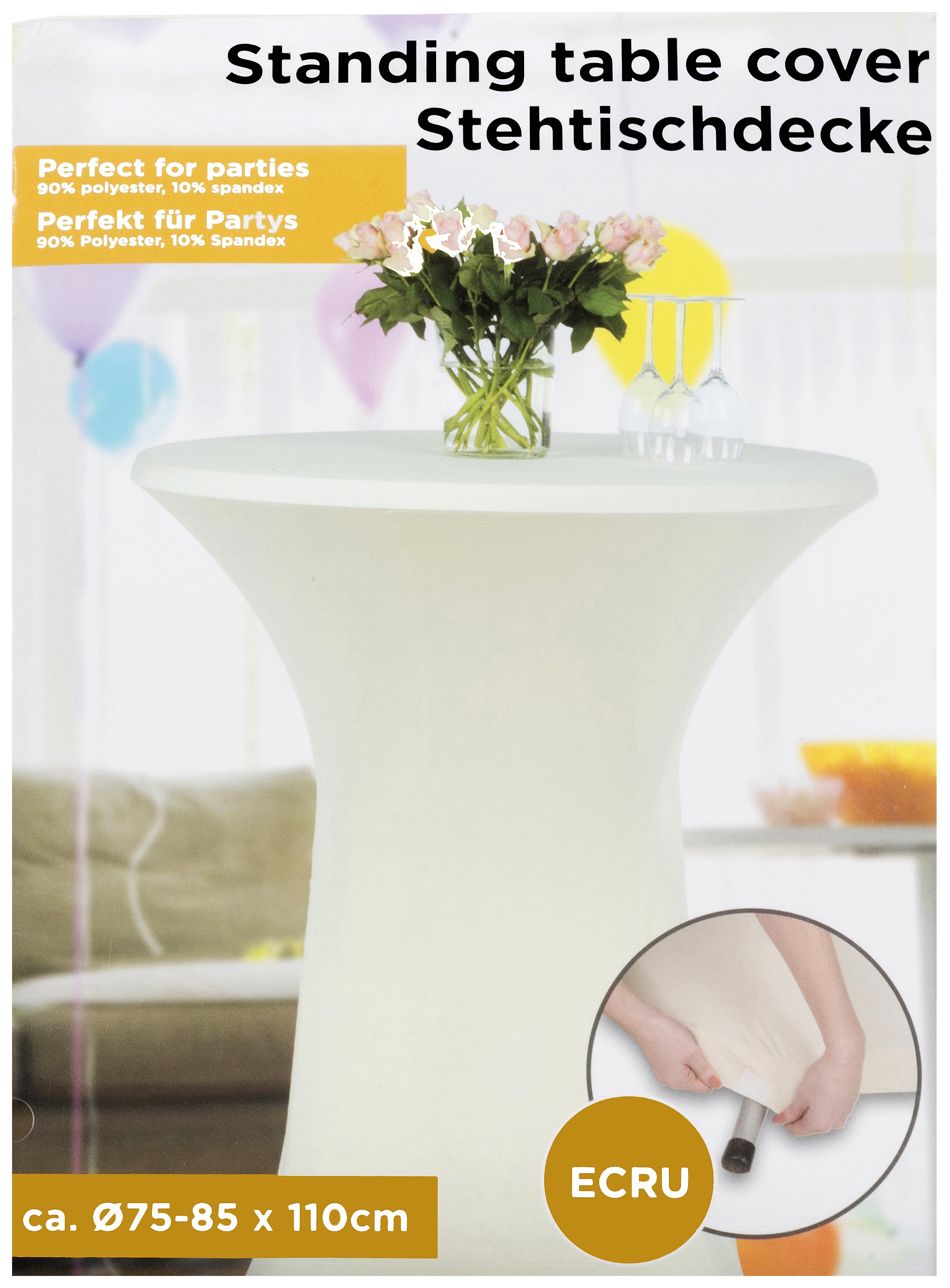 Statafelrok stretch 75-85cm ecru Statafelrok stretch 75-85cm ecru