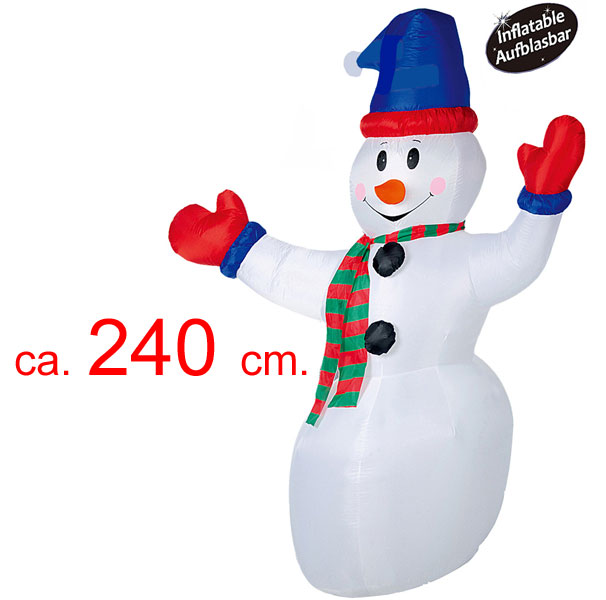 Opblaasbare sneeuwman 240cm Opblaasbare sneeuwman 240cm