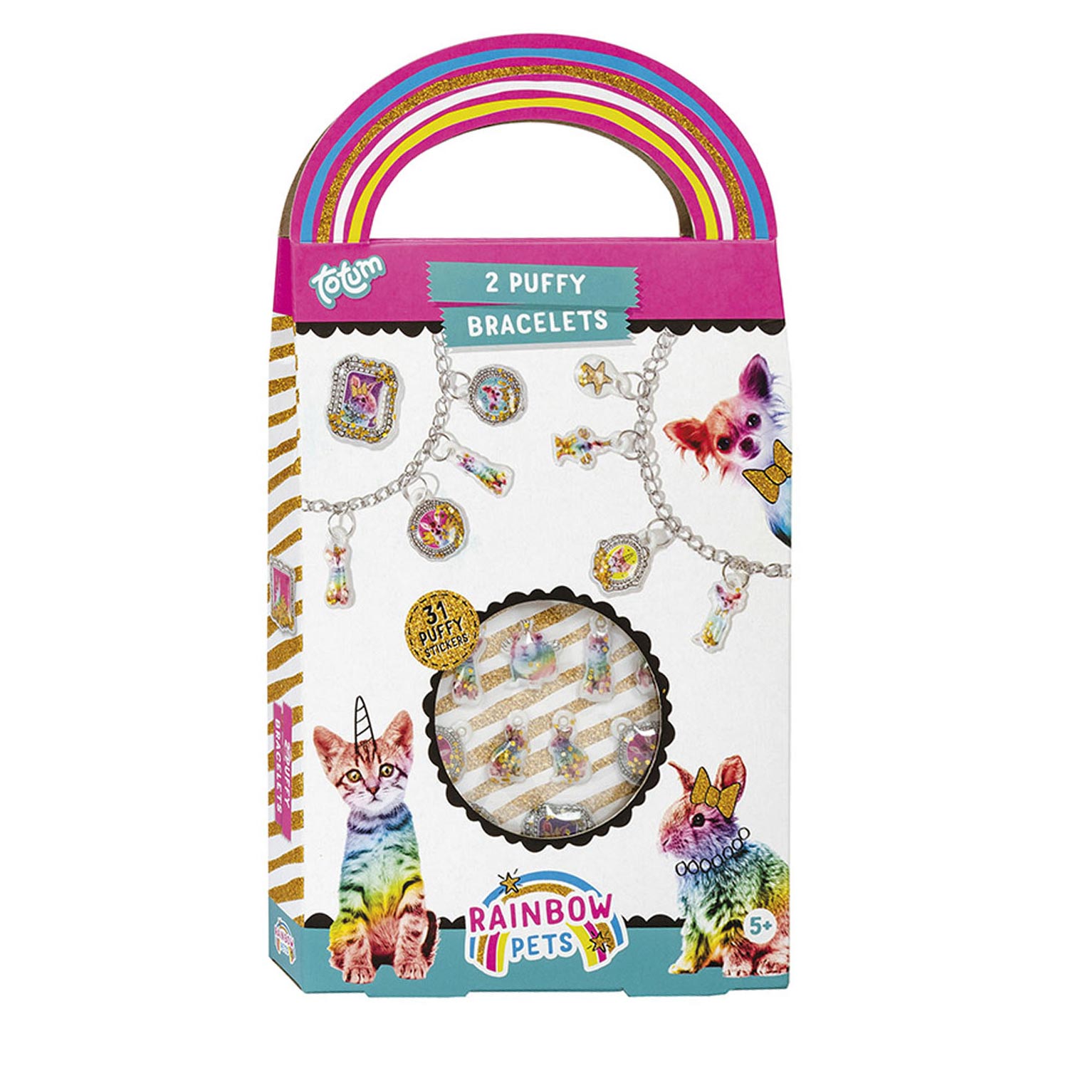Totum Rainbow Pets - Puffy Charm Bracelets - Klik op de afbeelding om het venster te sluiten