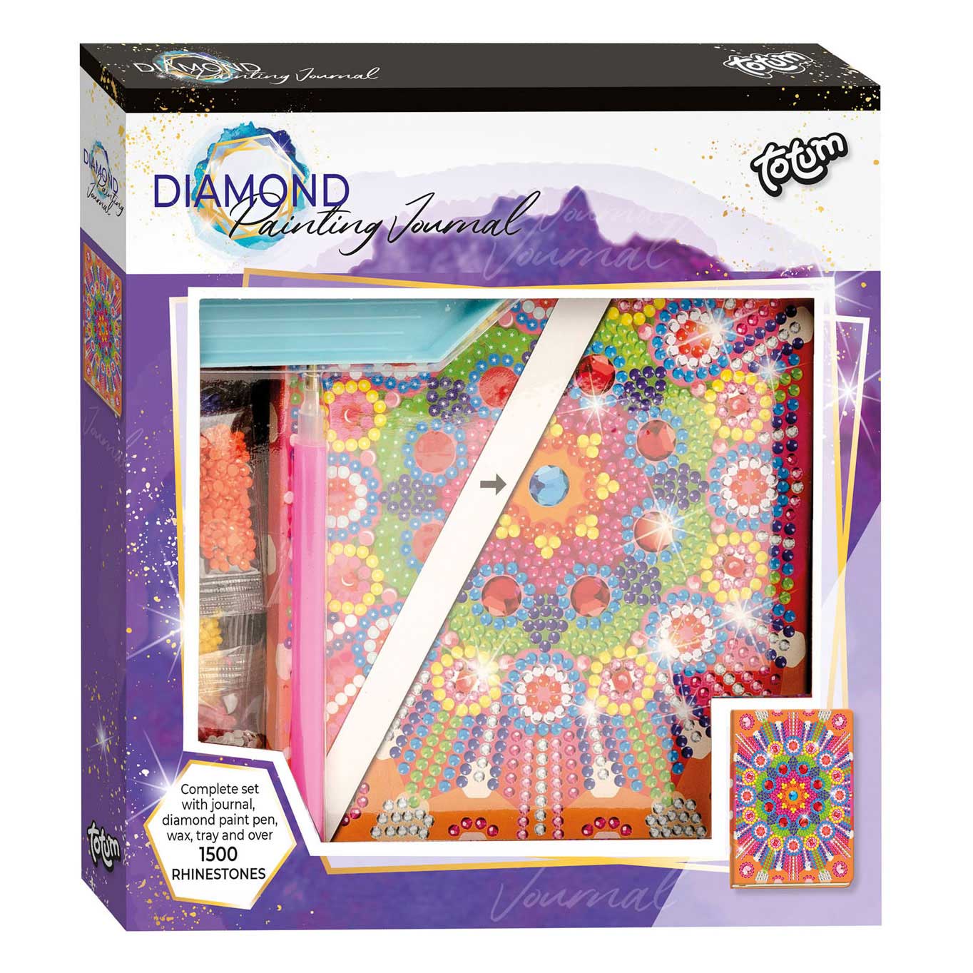 Totum Diamond Painting Dagboek - Mandala - Klik op de afbeelding om het venster te sluiten