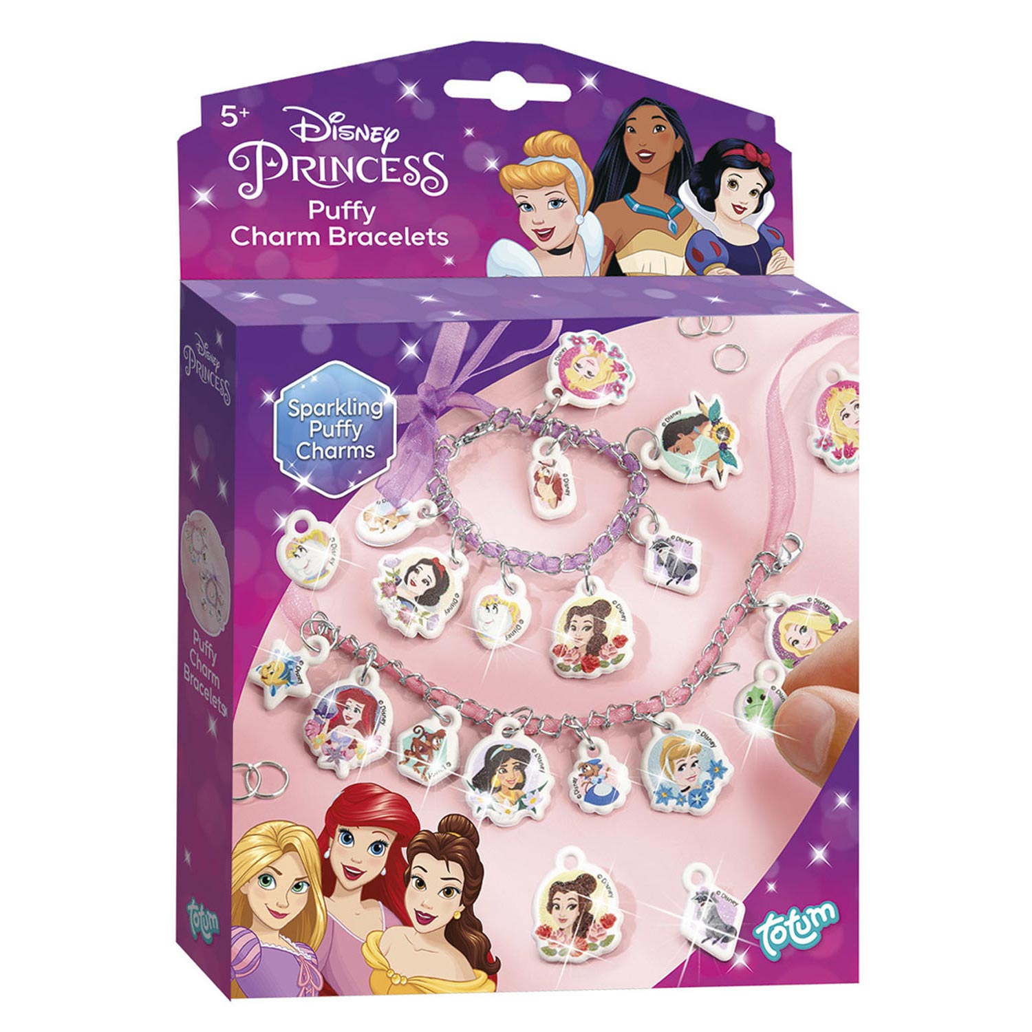 Totum Disney Prinses - Puffy Bedelarmbandjes - Klik op de afbeelding om het venster te sluiten