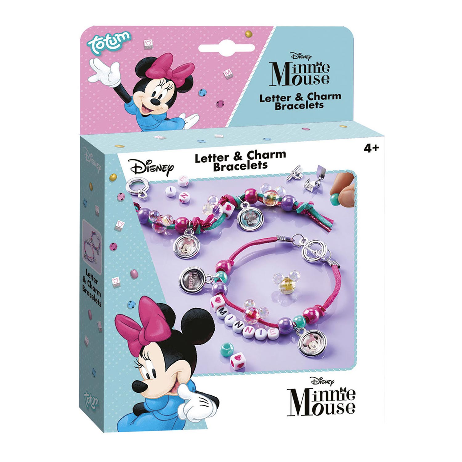 Totum Minnie Mouse - Letter & Charm Armbandjes - Klik op de afbeelding om het venster te sluiten