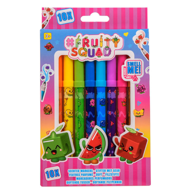 Fruity Squad Stiften Supertip met Geur, 10st. - Klik op de afbeelding om het venster te sluiten