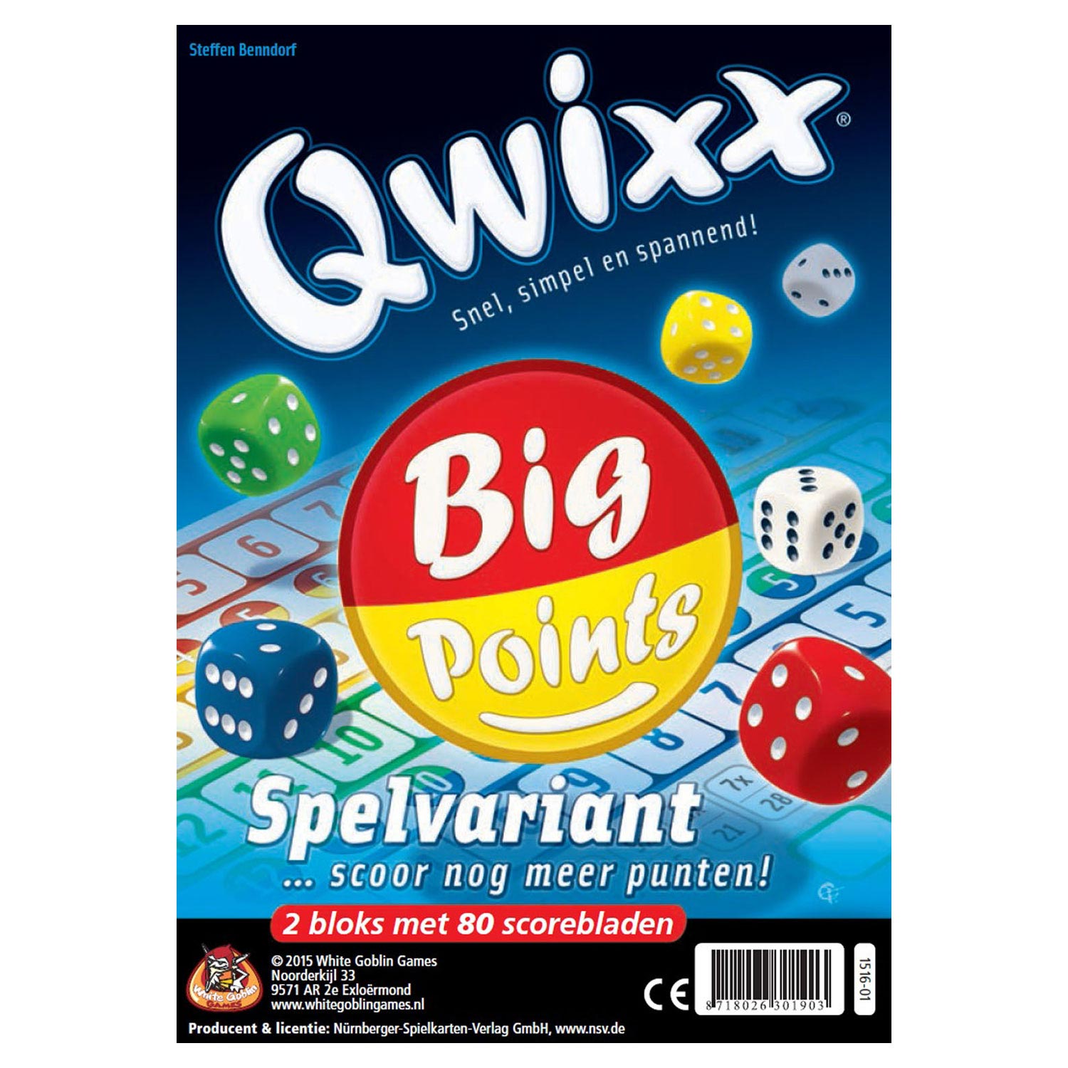 Qwixx Uitbreiding - Big Points - Klik op de afbeelding om het venster te sluiten