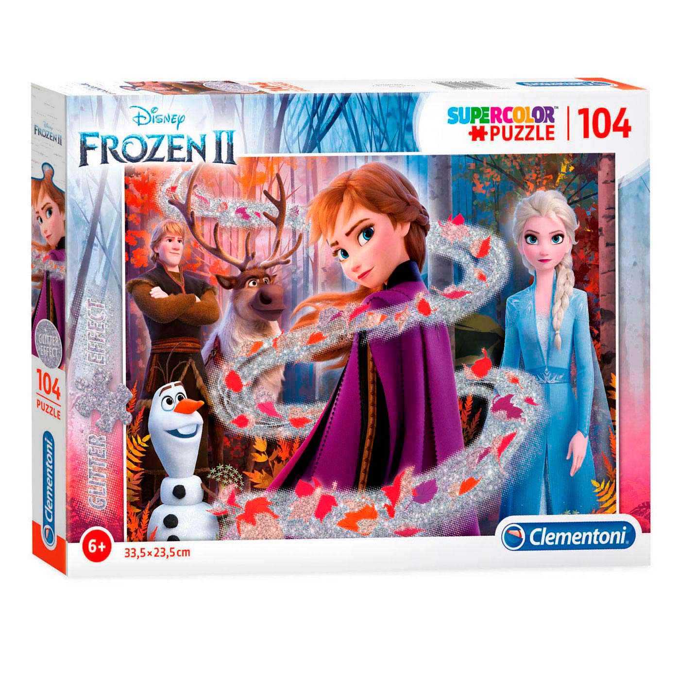 Clementoni Glitter Puzzel Disney Frozen 2, 104st. - Klik op de afbeelding om het venster te sluiten