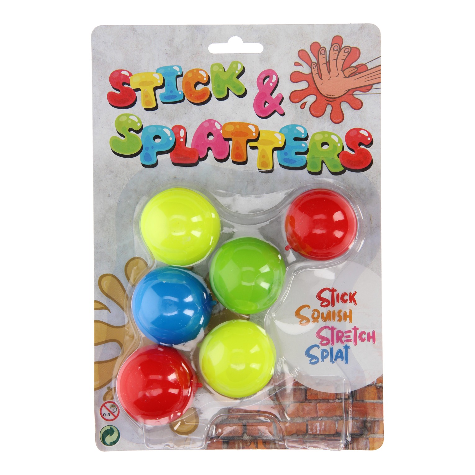 Sticky Stretch Globbles Ballen, 6st - Klik op de afbeelding om het venster te sluiten