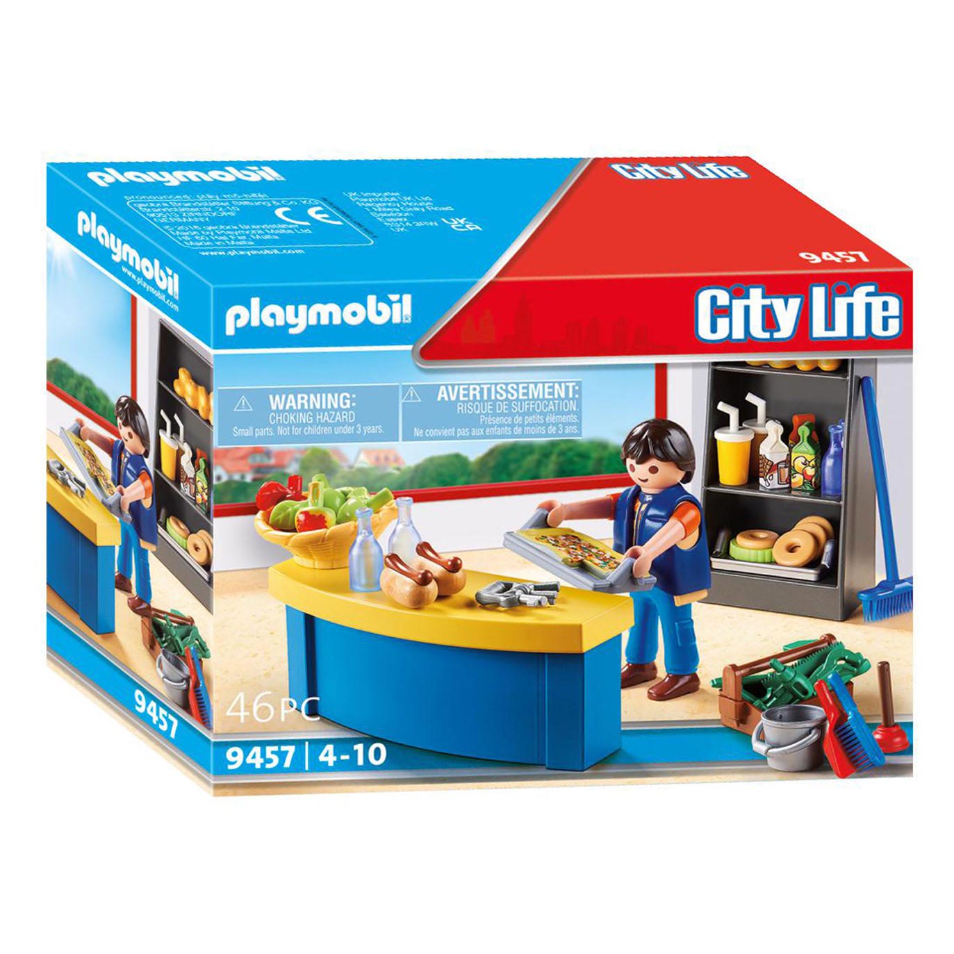 Playmobil City Life Schoolconciërge met Kiosk - 9457 - Klik op de afbeelding om het venster te sluiten