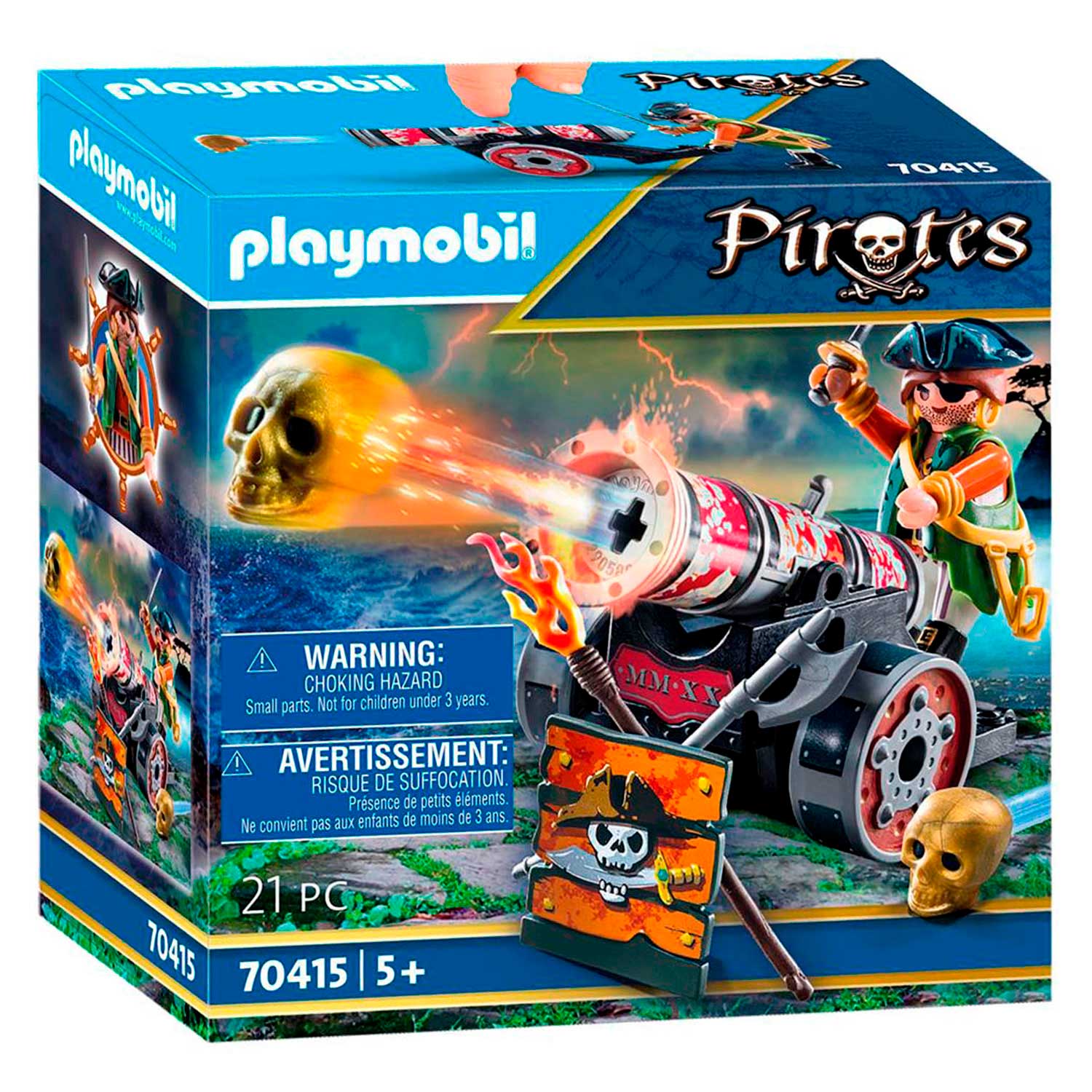 Playmobil Pirates Piraat met Kanon - 70415 - Klik op de afbeelding om het venster te sluiten