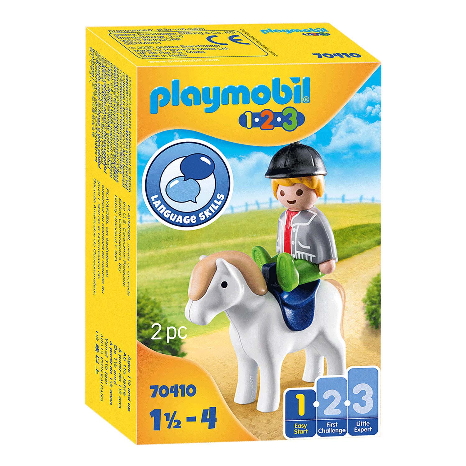 Playmobil 1.2.3. Jongen met Pony - 70410 - Klik op de afbeelding om het venster te sluiten