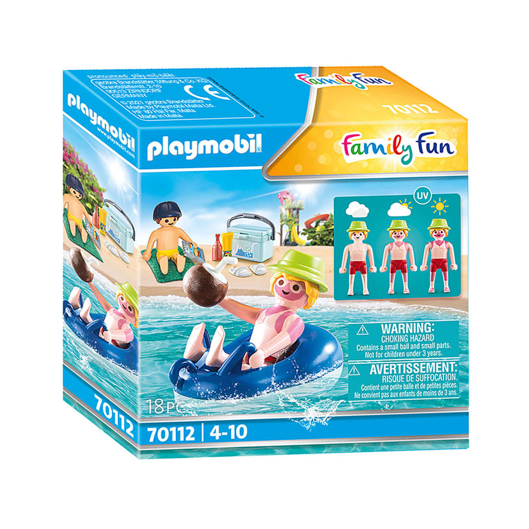 Playmobil Family Fun Badgast met Zwembanden - 70112 - Klik op de afbeelding om het venster te sluiten