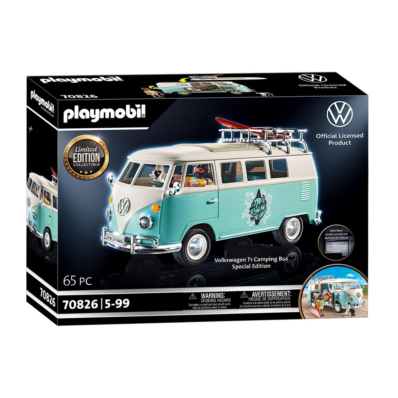 Playmobil Volkswagen T1 Campingbus Special Edition - 70826 - Klik op de afbeelding om het venster te sluiten