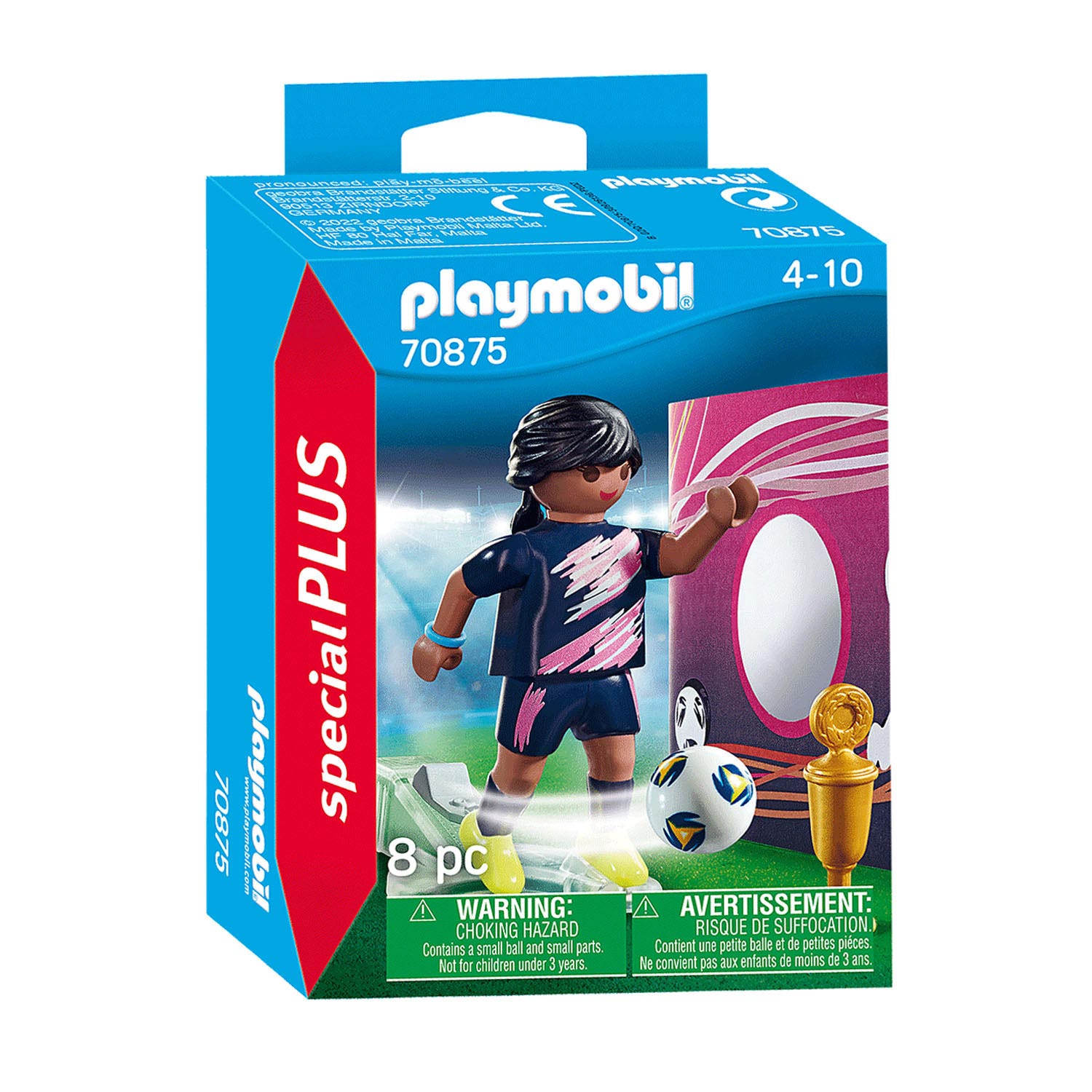 Playmobil Specials Voetbalster met Doelmuur - 70875 - Klik op de afbeelding om het venster te sluiten