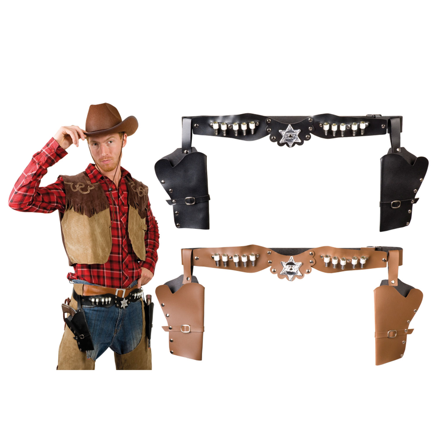 Dubbel Cowboyholster - Klik op de afbeelding om het venster te sluiten