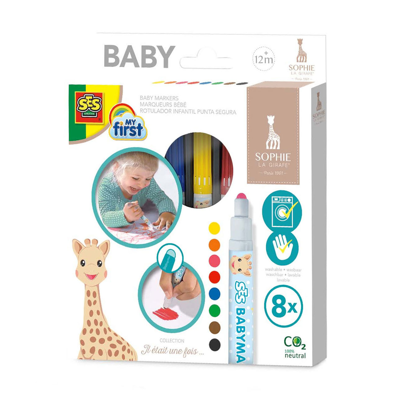 SES My First - Sophie la Girafe Babymarkers - Klik op de afbeelding om het venster te sluiten