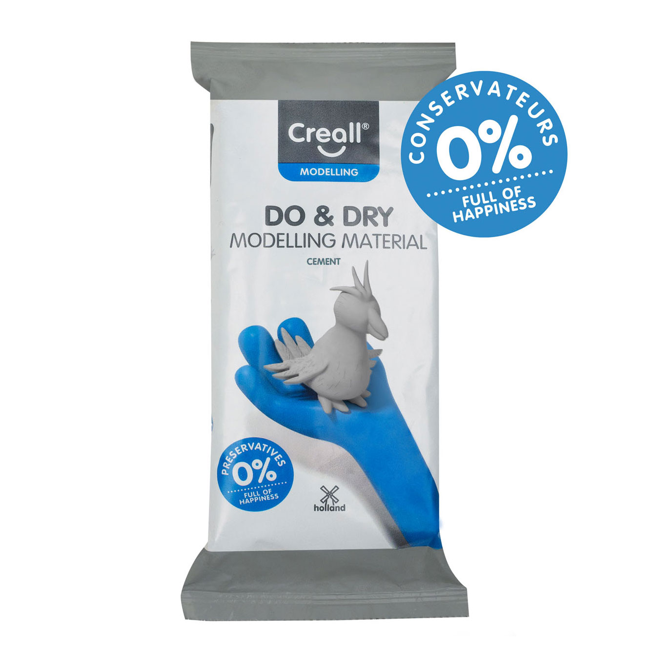 Creall Do&Dry Boetseerklei Conserveringsvrij Cement, 500gr. - Klik op de afbeelding om het venster te sluiten
