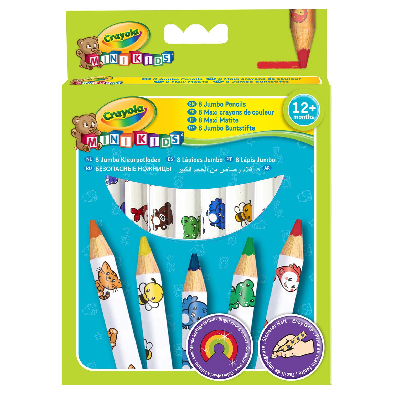 Crayola Mini Kids - Dikke Kleurpotloden, 8st. - Klik op de afbeelding om het venster te sluiten