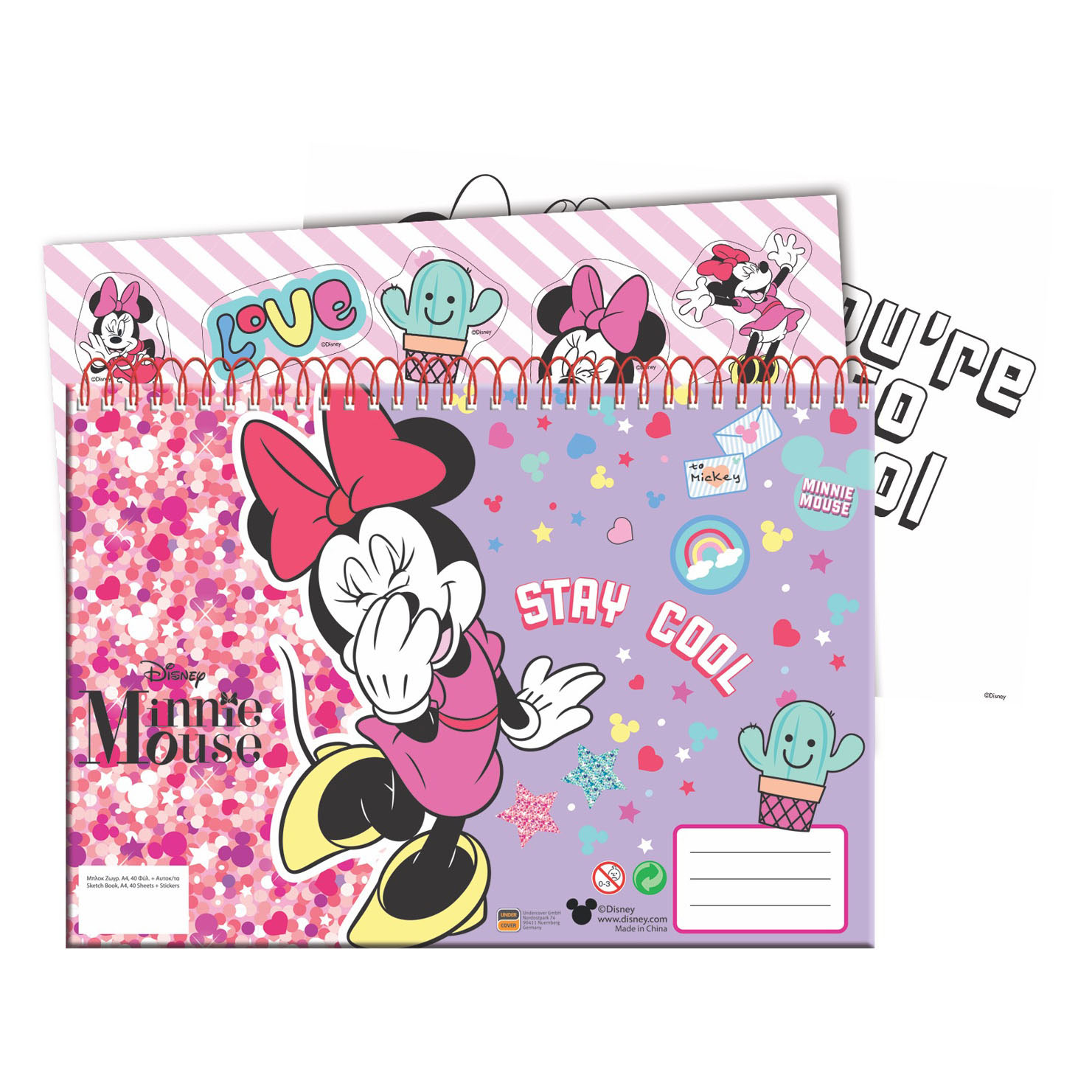 Schetsboek Minnie Mouse - Klik op de afbeelding om het venster te sluiten