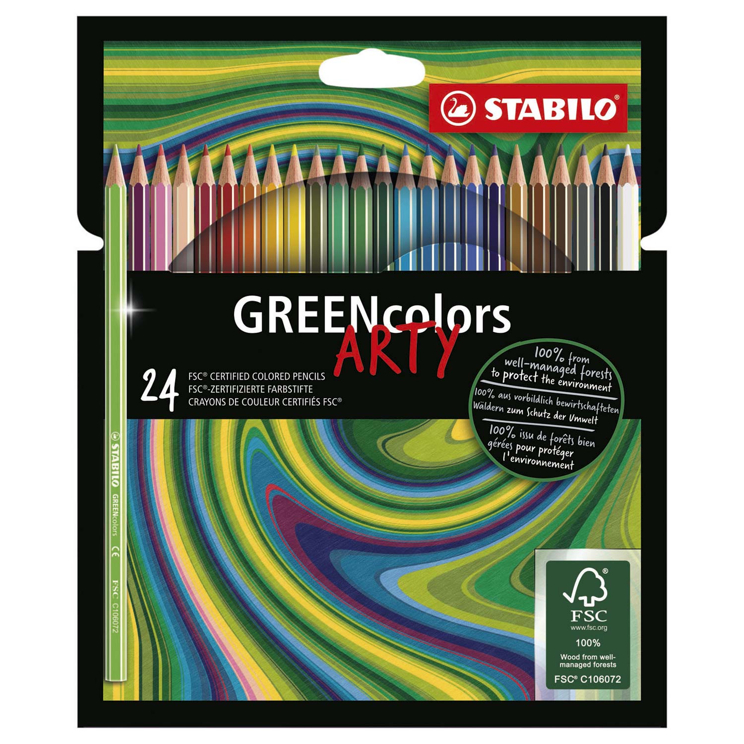 STABILO GREENcolors Kleurpotloden ARTY, 24st. - Klik op de afbeelding om het venster te sluiten