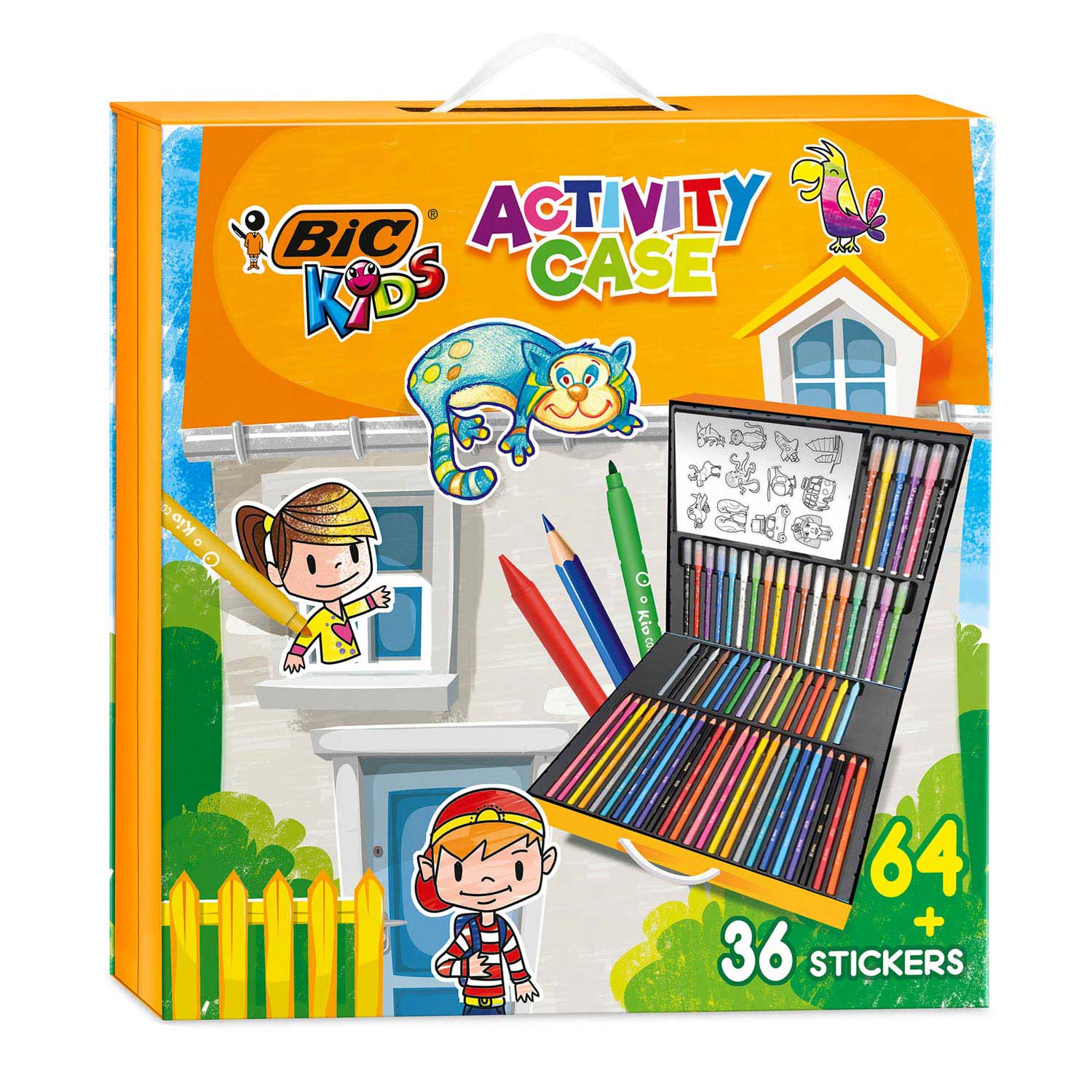 BIC Kids Kleurkoffer met Stickers - Klik op de afbeelding om het venster te sluiten