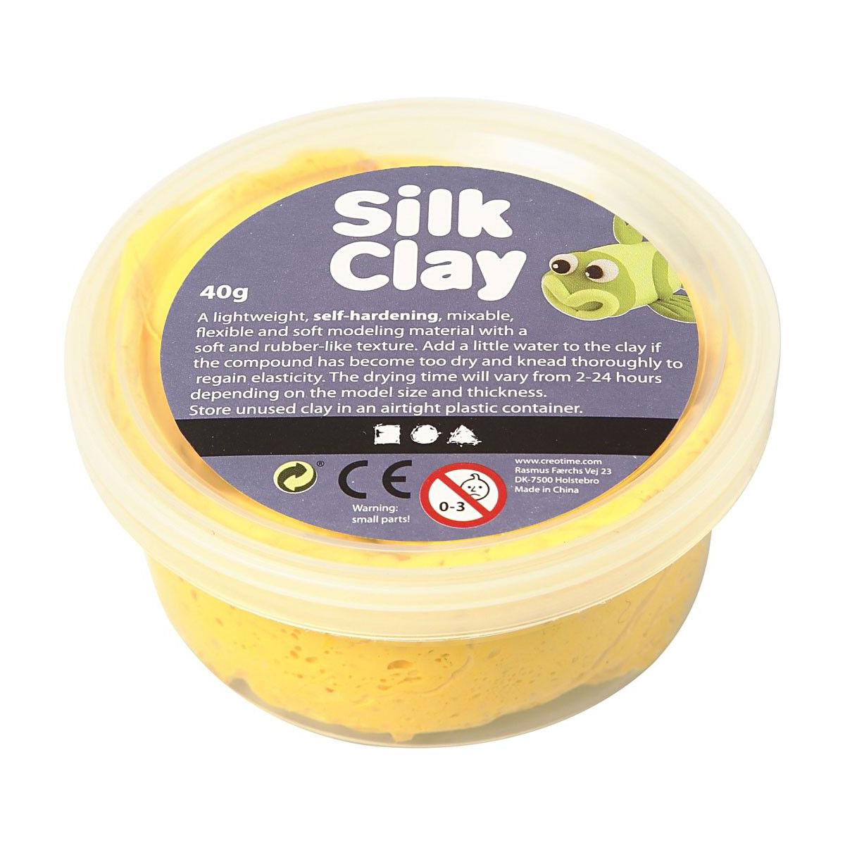 Silk Clay - Geel, 40gr. - Klik op de afbeelding om het venster te sluiten