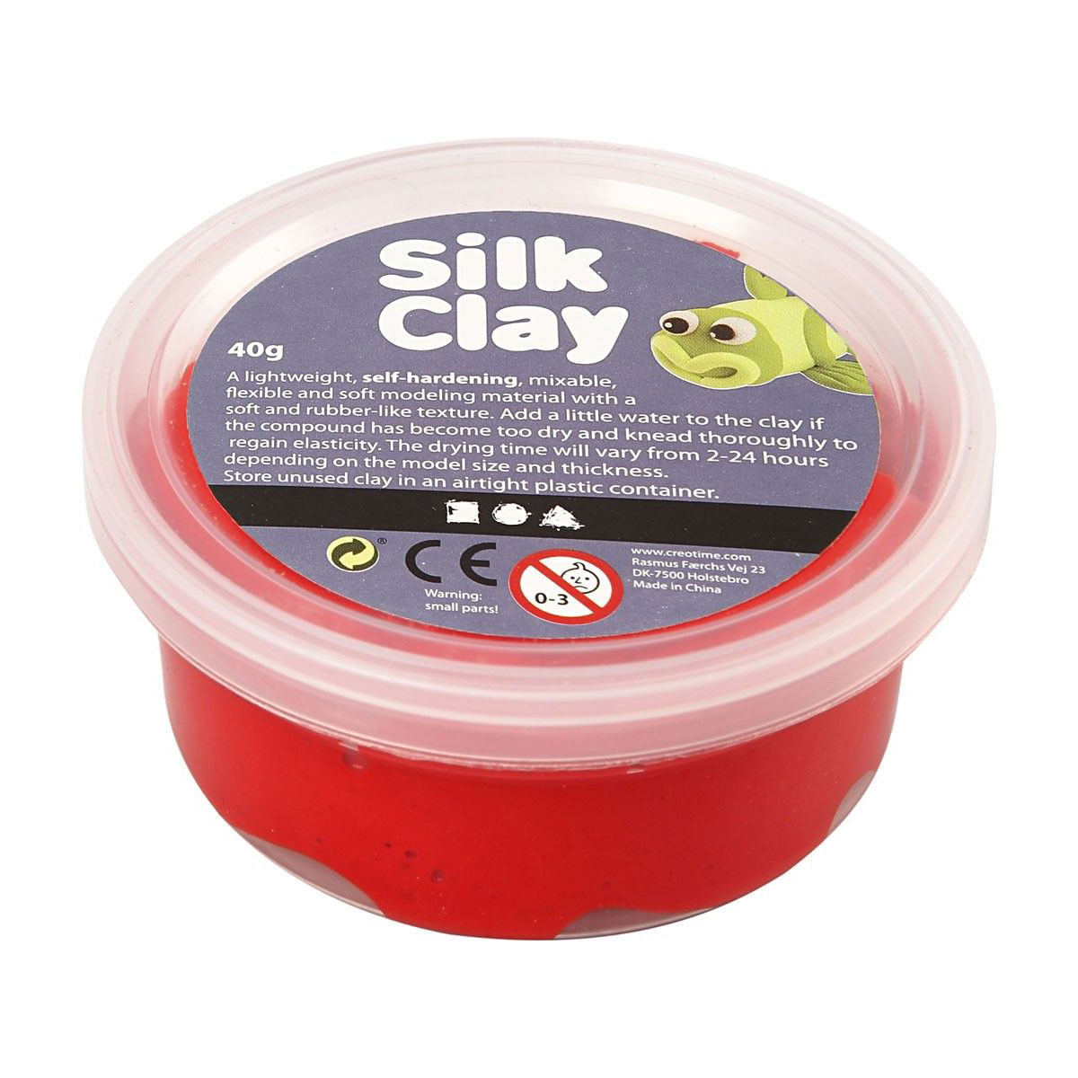 Silk Clay - Rood, 40gr. - Klik op de afbeelding om het venster te sluiten