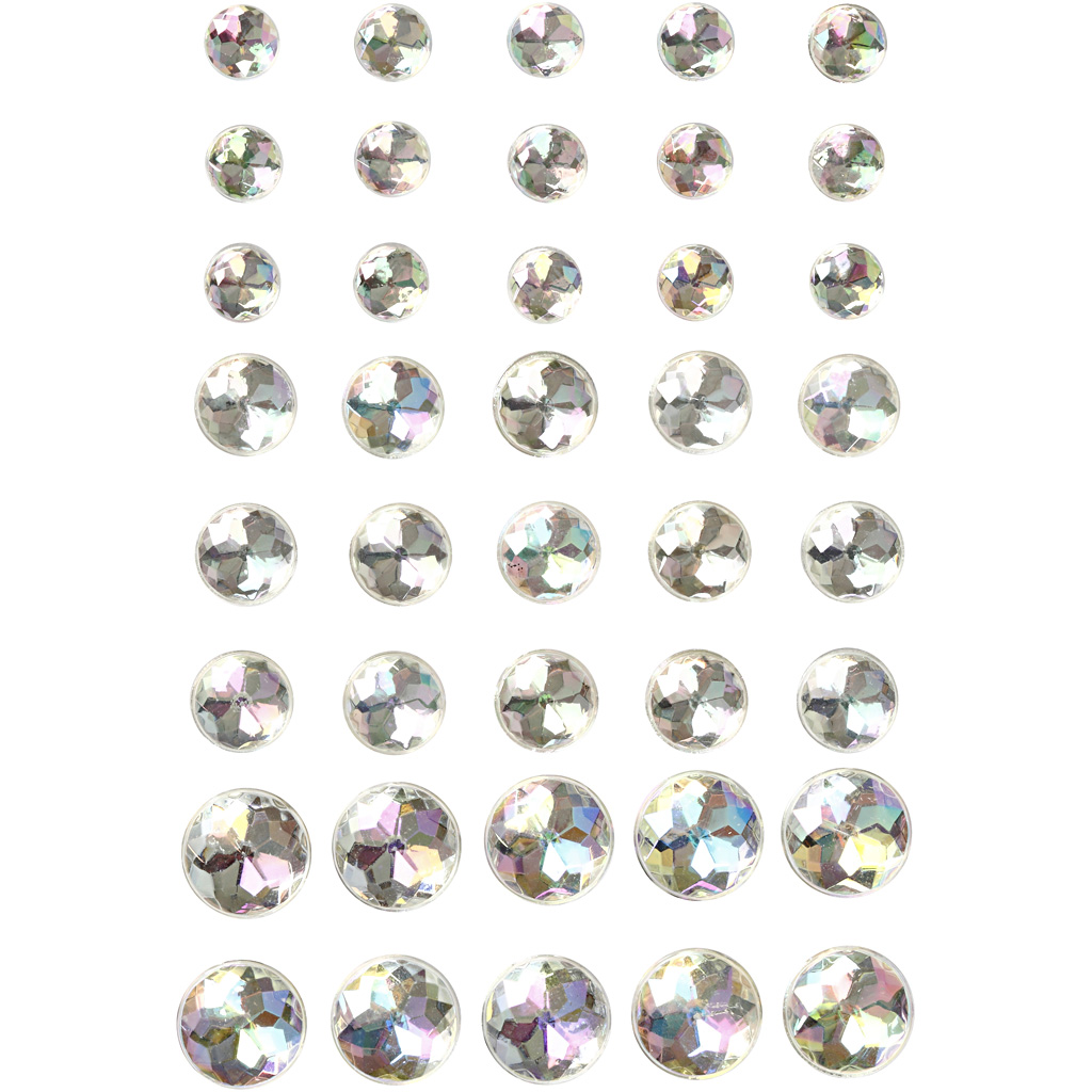 Strasstenen Kristal 6-8-10mm, 40st. - Klik op de afbeelding om het venster te sluiten