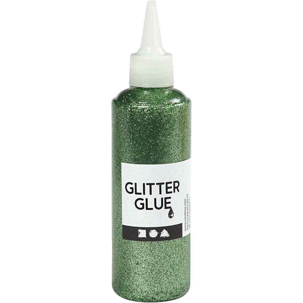 Glitterlijm Groen, 118ml - Klik op de afbeelding om het venster te sluiten