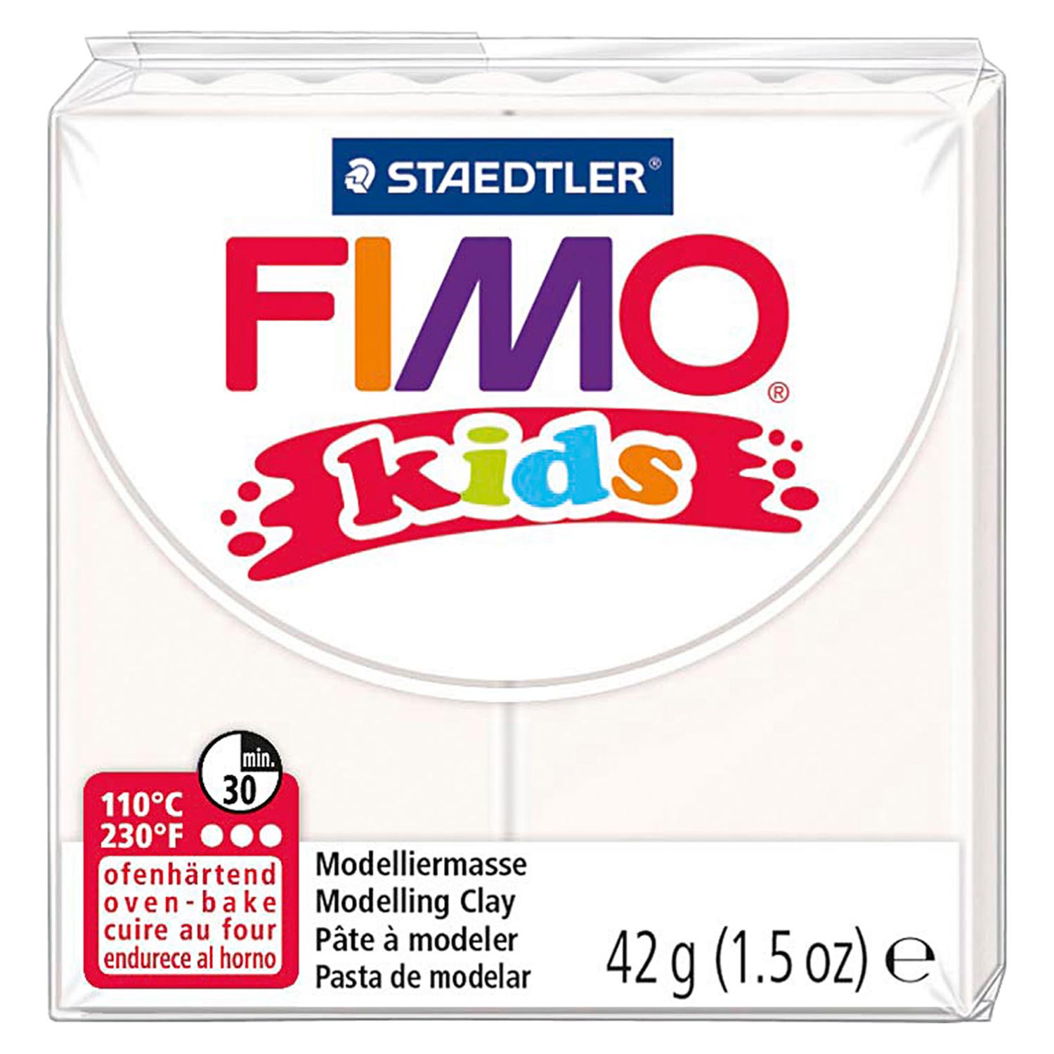 FIMO Kids Boetseerklei Wit, 42gr - Klik op de afbeelding om het venster te sluiten