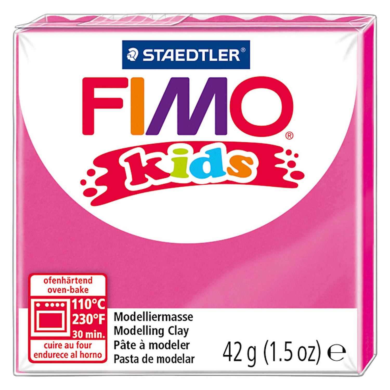 FIMO Kids boetseerklei, Roze, 42 gr