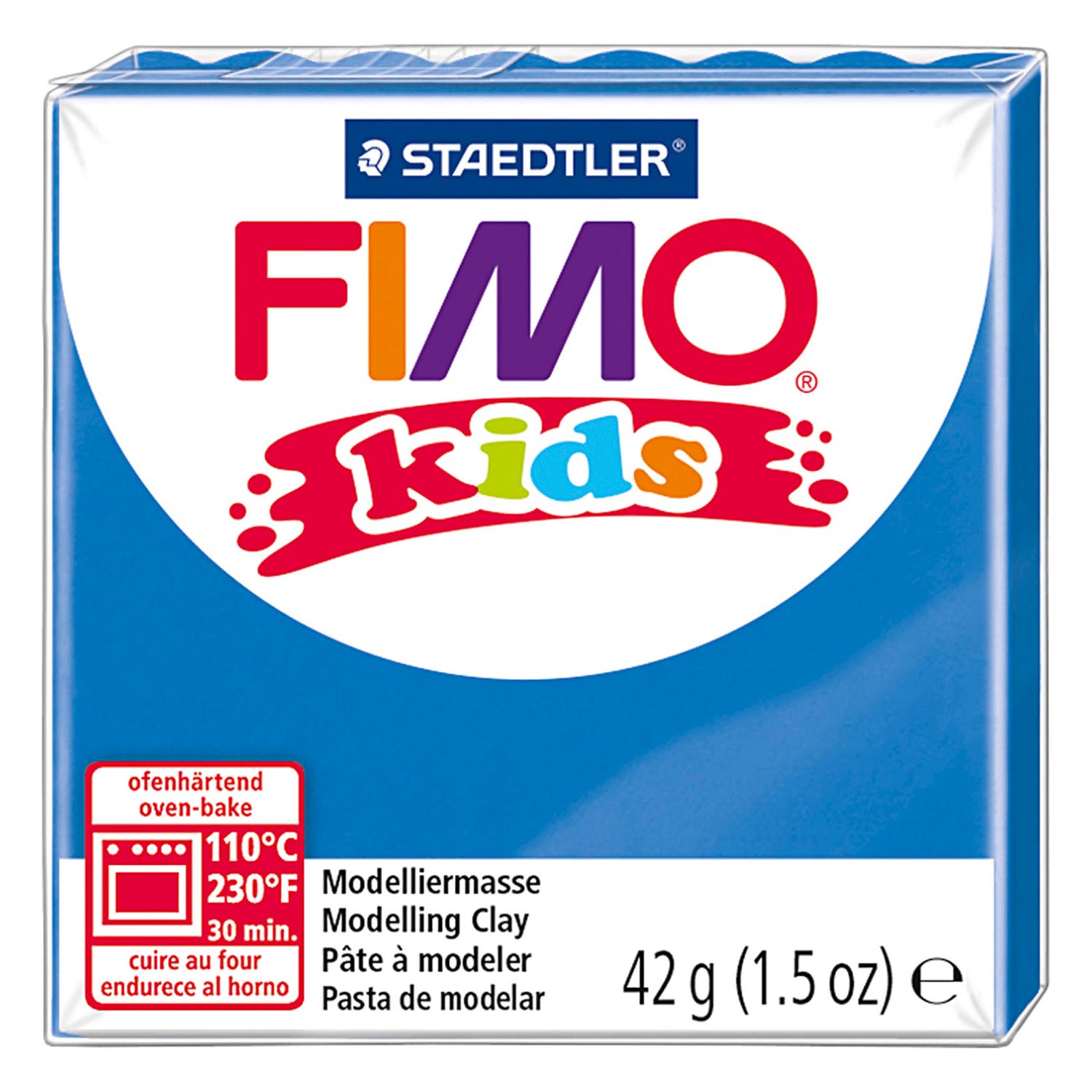 FIMO Kids Boetseerklei Blauw, 42gr - Klik op de afbeelding om het venster te sluiten