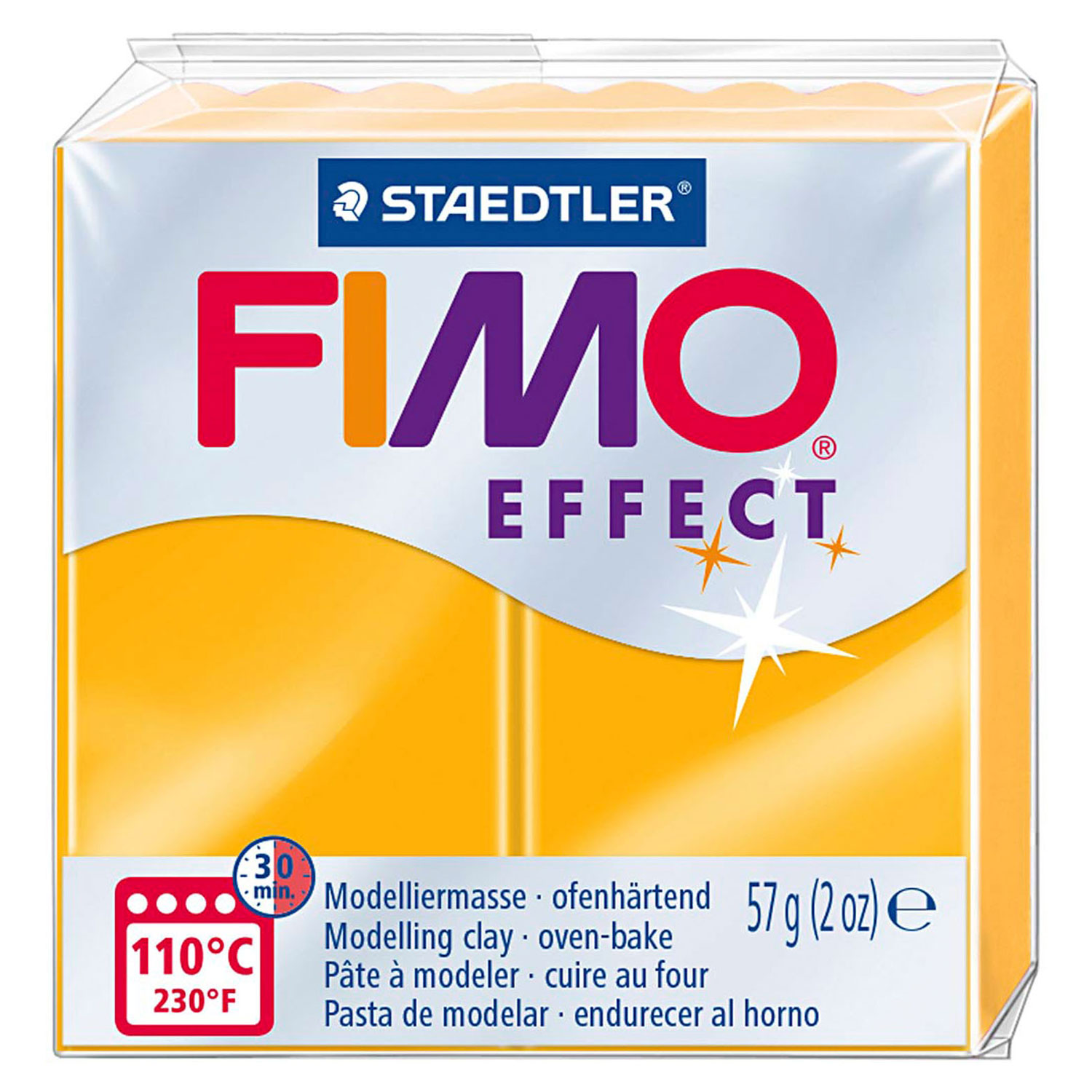 FIMO Effect Boetseerklei Neon Oranje, 57gr - Klik op de afbeelding om het venster te sluiten