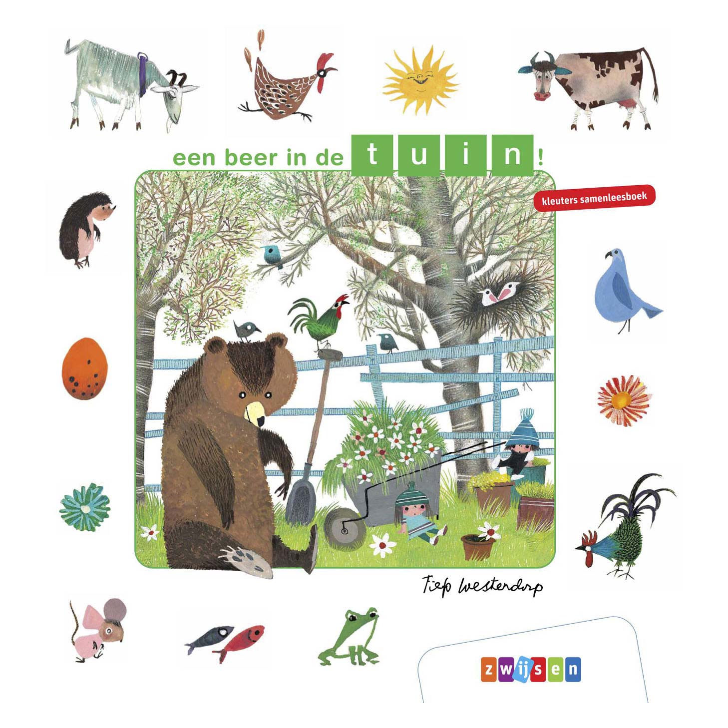 Kleuters Samenleesboek - een beer in de tuin! - Klik op de afbeelding om het venster te sluiten