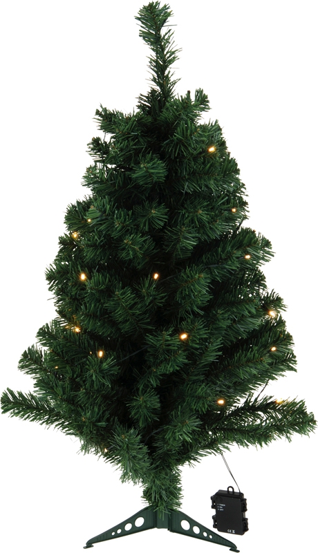 Kunstkerstboom 90cm met 35 LED lampjes Kunstkerstboom 90cm met 35 LED lampjes