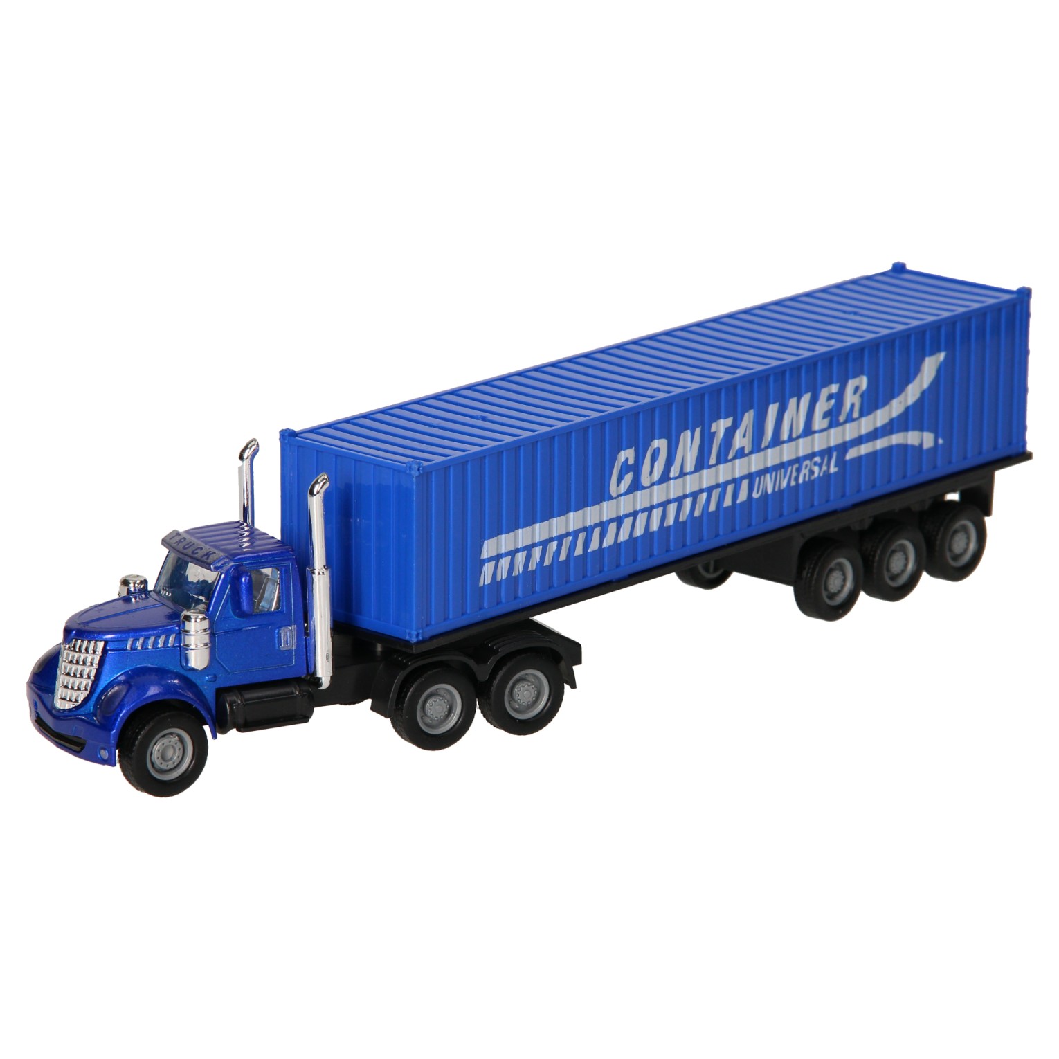Vrachtwagen met Container Oplegger - Klik op de afbeelding om het venster te sluiten