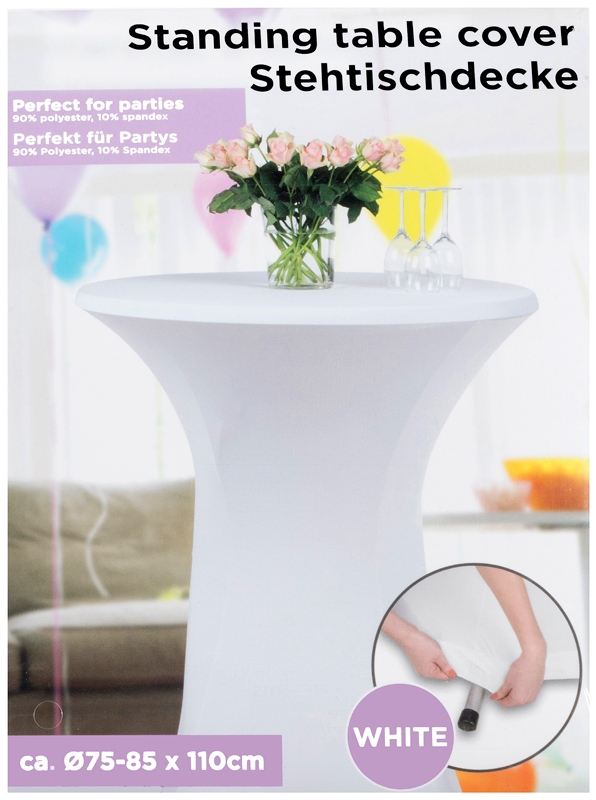 Statafelrok stretch 75-85cm wit Statafelrok stretch 75-85cm wit