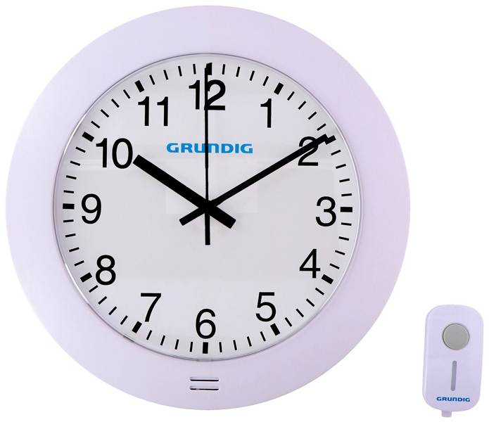 Grundig Wandklok met draadloze deurbel - Ø29cm Grundig Wandklok met draadloze deurbel - Ø29cm