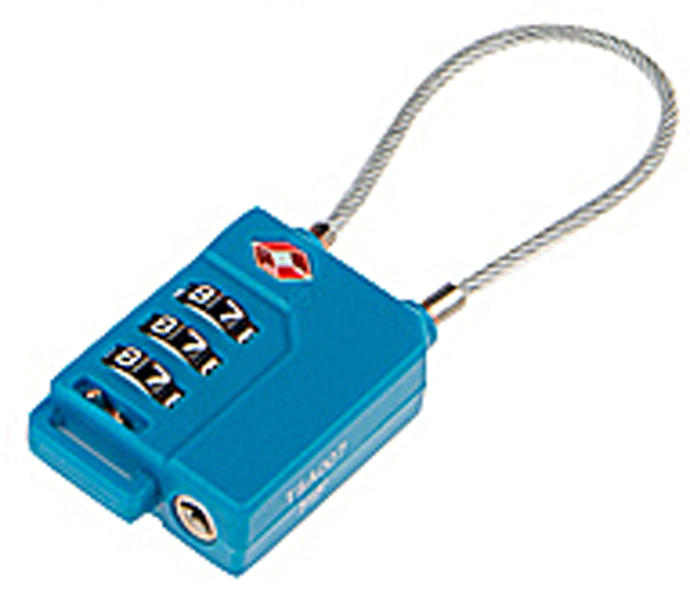 Leonardo TSA-kabelslot met 3-cijfer combinatie Leonardo TSA-kabelslot met 3-cijfer combinatie