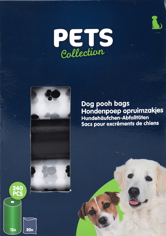 Hondenpoep opruimzakjes, 240 stuks Hondenpoep opruimzakjes, 240 stuks