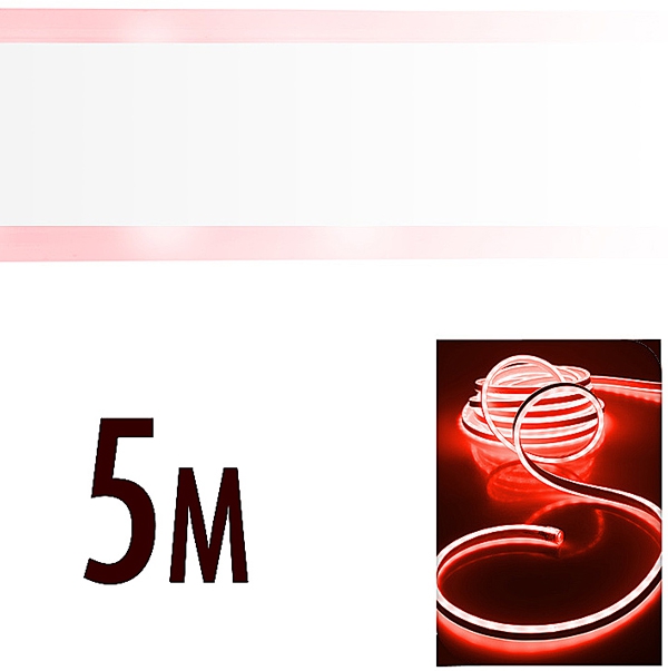 LED Neonlight 5 meter rood LED Neonlight 5 meter rood