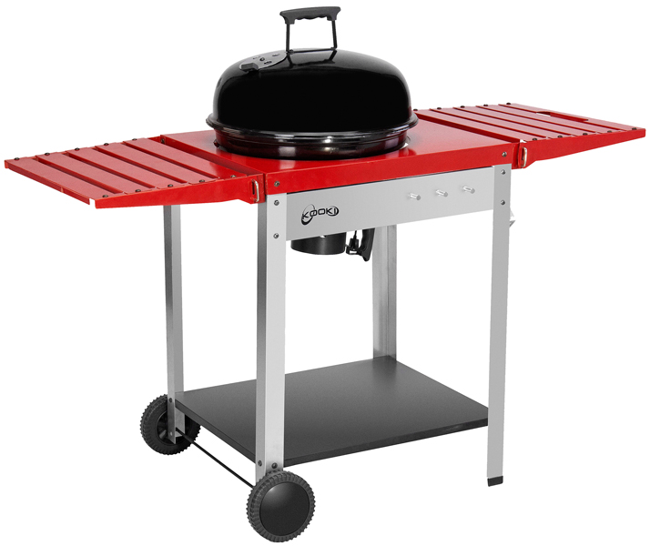 Kooki Deluxe barbecue met zijtafels Kooki Deluxe barbecue met zijtafels