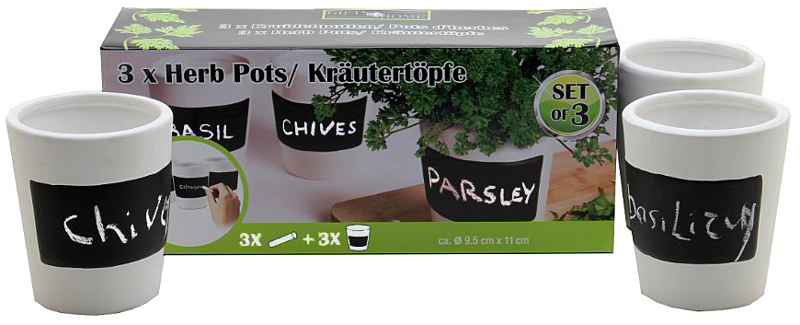 Kruidenpotten set van 3 Kruidenpotten set van 3