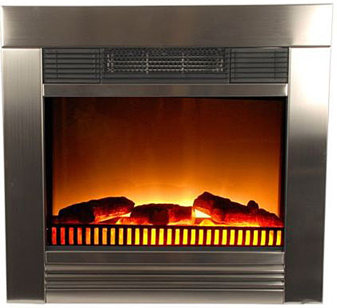 Classic Fire Elektrische inbouw-sfeerhaard Chicago RVS Classic Fire Elektrische inbouw-sfeerhaard Chicago RVS