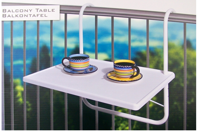 Balkontafel wit 53x40cm Balkontafel wit 53x40cm