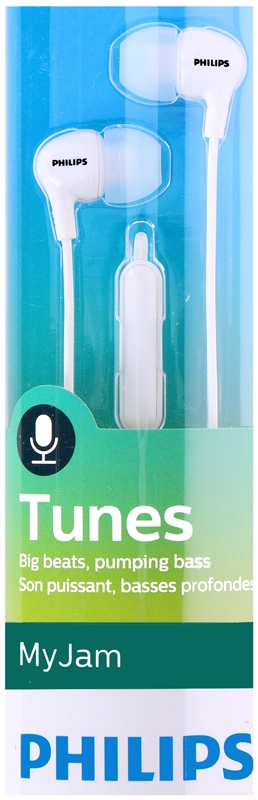 Philips SHE3555WT/00 In-ear oordopjes met microfoon wit Philips SHE3555WT/00 In-ear oordopjes met microfoon wit