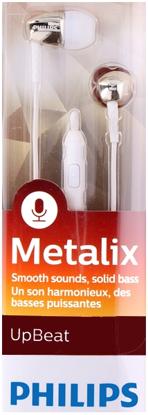 Philips SHE3905GD/00 In-ear oordopjes met microfoon goud-wit Philips SHE3905GD/00 In-ear oordopjes met microfoon goud-wit