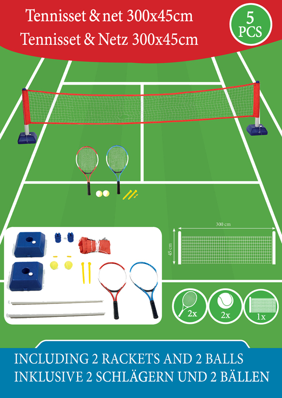 Tennisset compleet Tennisset compleet