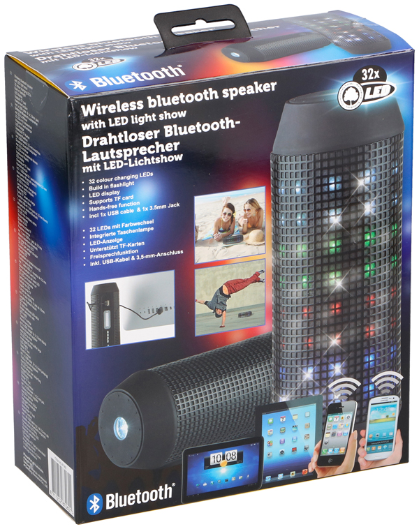 Bluetooth speaker met lichtshow Bluetooth speaker met lichtshow
