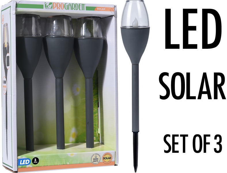 Solar LED Tuinverlichting - Set van 3 Solar LED Tuinverlichting - Set van 3