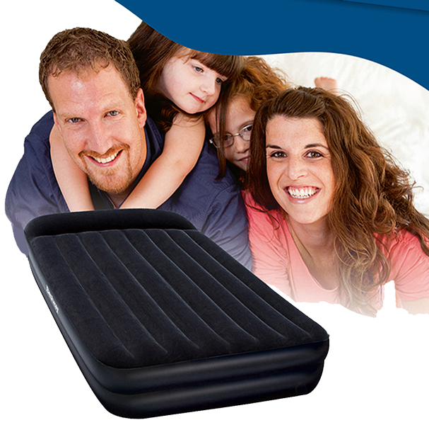 Bestway 2-persoons luchtmatras met pomp 203x152x46cm Bestway 2-persoons luchtmatras met pomp 203x152x46cm