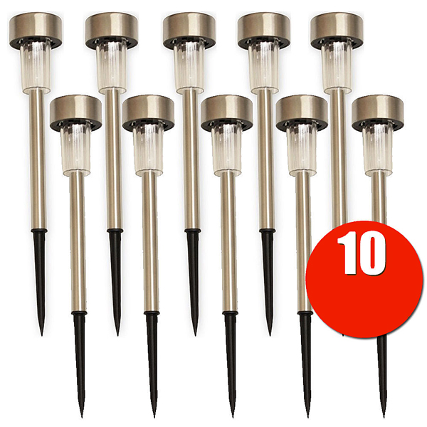 Outdoor Lights Set van 10 LED Solar lampen Outdoor Lights Set van 10 LED Solar lampen
